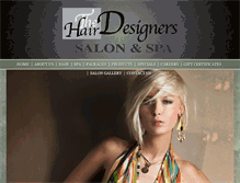 Tablet Screenshot of hairdesignerssalon.com